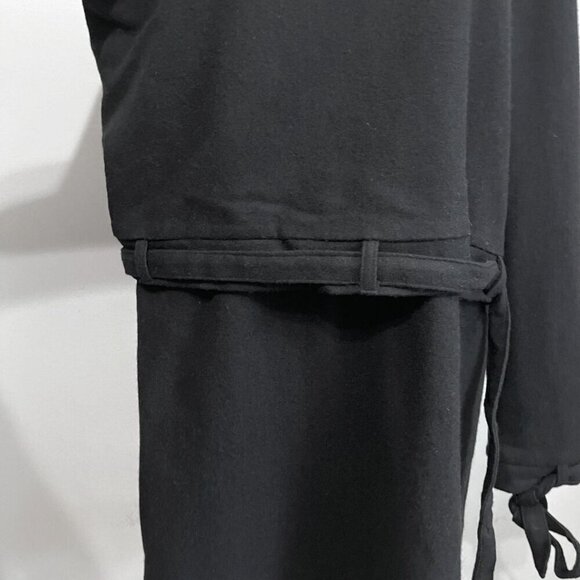 NWT ROCKET X LUNCH BLACK WOOL FELT BELTED BLOUSON DRESS - S - Picture 9 of 16